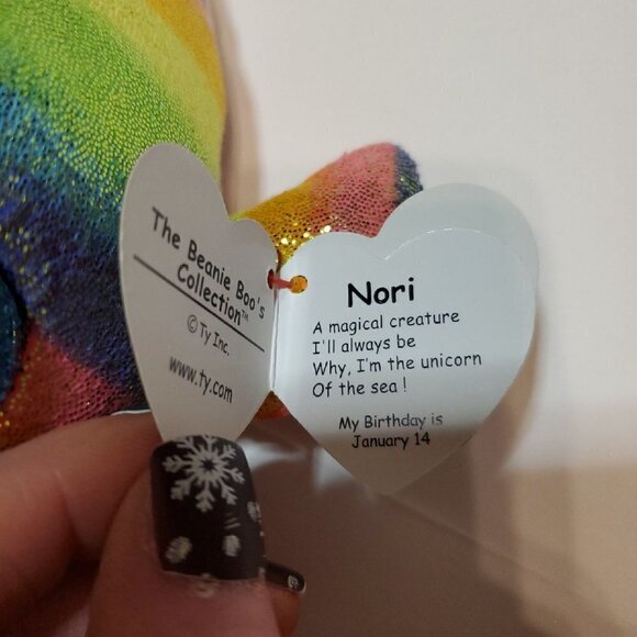 Ty Beanie Boo Nori & Mini Nori - Picture 6 of 12